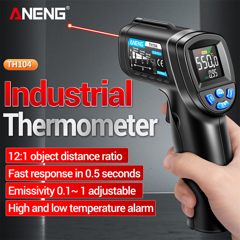 Soap Making Thermometer - ANENG -50~550℃ Infrared Thermometer Laser Temperature