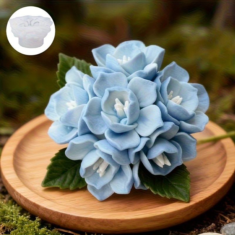 Soap Making Silicone Molds - 1 Hydrangea Candle Silicone Mold，Suitable for