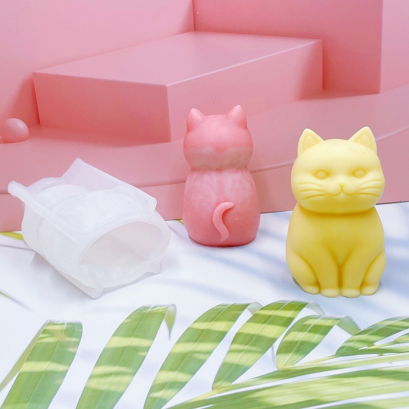 3D Fat Cat  Animal Silicone Ca - đánh giá và giá Soap Making Animal Fat