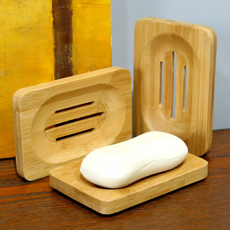 1 Pc Bamboo Wooden Soap Dish,  - đánh giá và giá Soap Making Tray