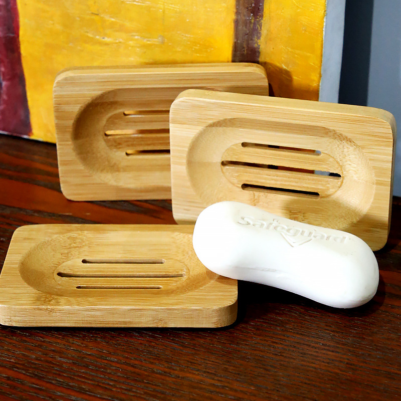 1 Pc Bamboo Wooden Soap Dish,  - đánh giá và giá Soap Making Tray