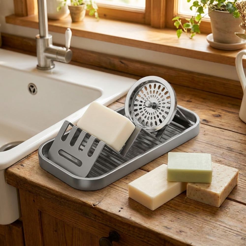 Waterproof W-Shaped Soap Rack  - đánh giá và giá Soap Making Tray
