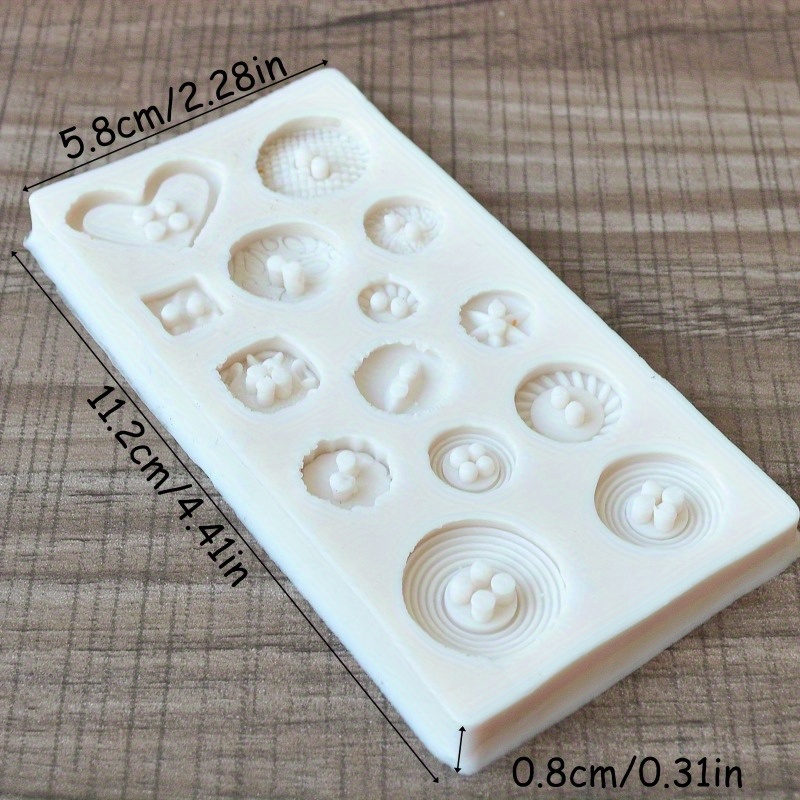 Buttons Shape Silicone Mold Si - đánh giá và giá Soap Making Kits