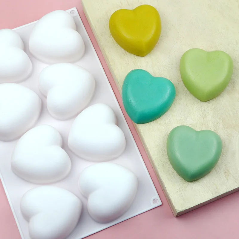 Love Heart Silicone Soap Mold  - đánh giá và giá Soap Making Tray