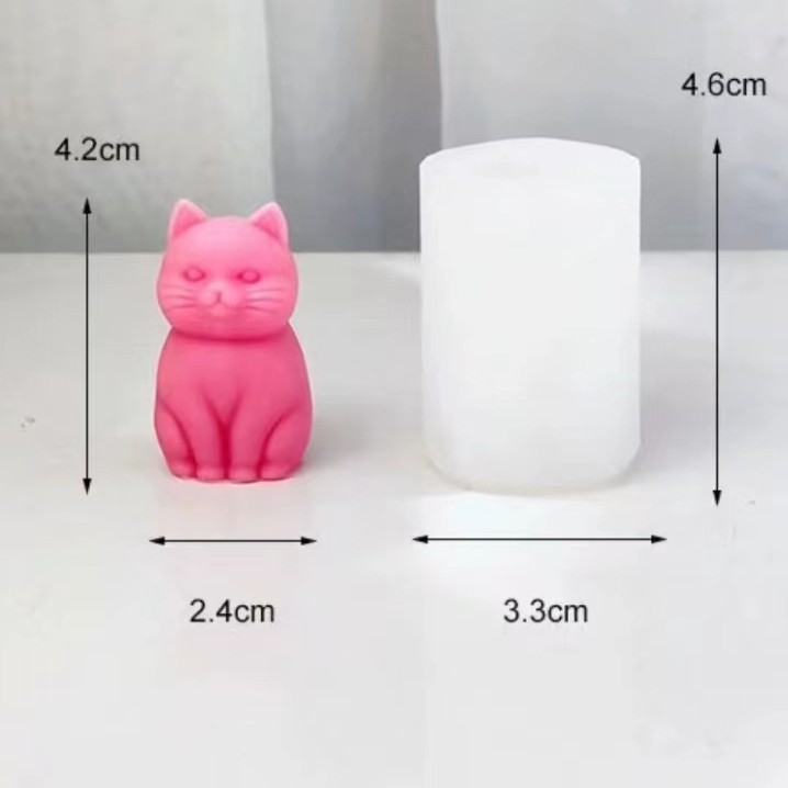 3D fat cat  Animal Silicone Ca - đánh giá và giá Soap Making Animal Fat