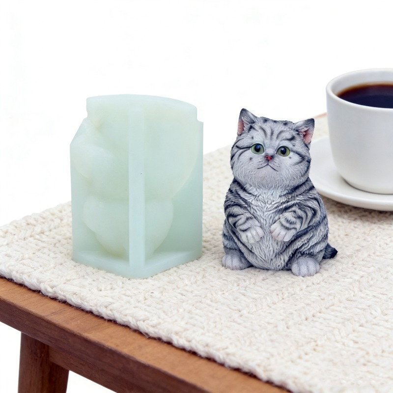 DIY Standing Fat Cat Silicone  - đánh giá và giá Soap Making Animal Fat