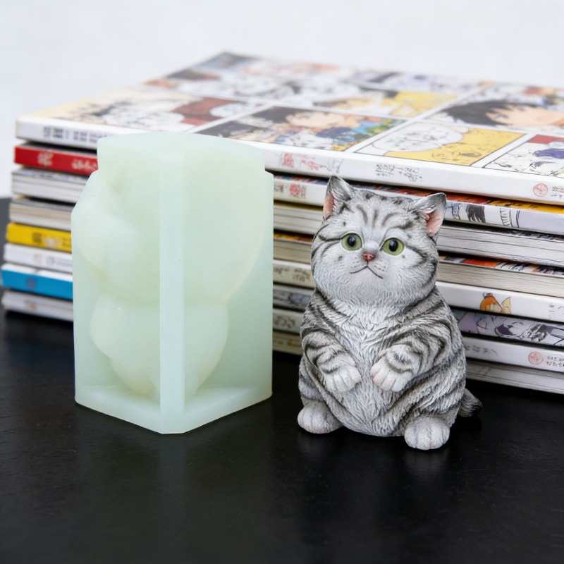 DIY Standing Fat Cat Silicone  - đánh giá và giá Soap Making Animal Fat