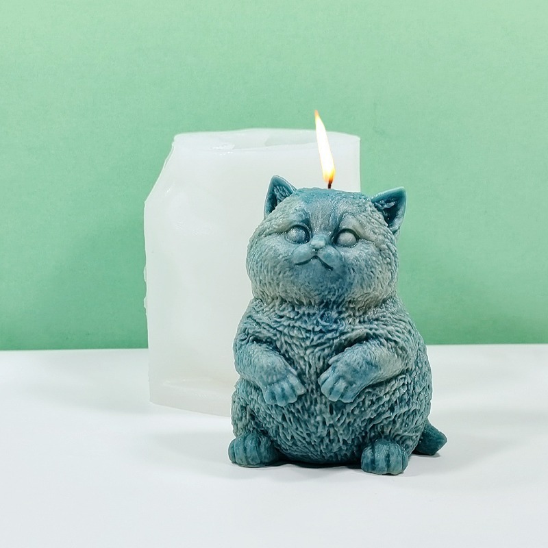 DIY Standing Fat Cat Silicone  - đánh giá và giá Soap Making Animal Fat