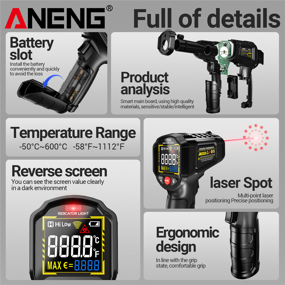 ANENG TH203 Smart Industrial I - đánh giá và giá Soap Making Thermometer