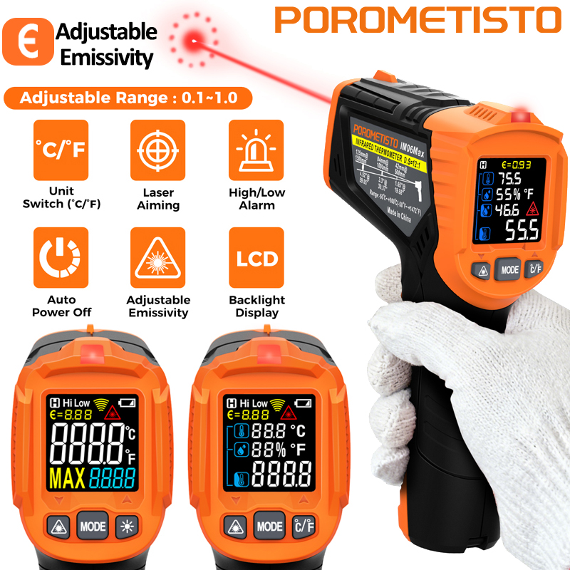 -50~380C Infrared Thermometer  - đánh giá và giá Soap Making Thermometer